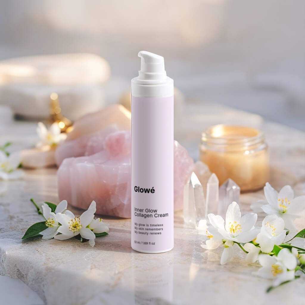 Glowé Collageen Herstel Crème | 24-uurs hydratatie en verstevigende kracht